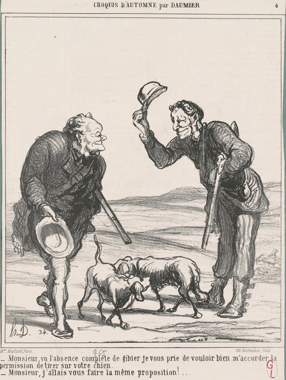 Señor, dada la ausencia completa ... de Honoré Daumier