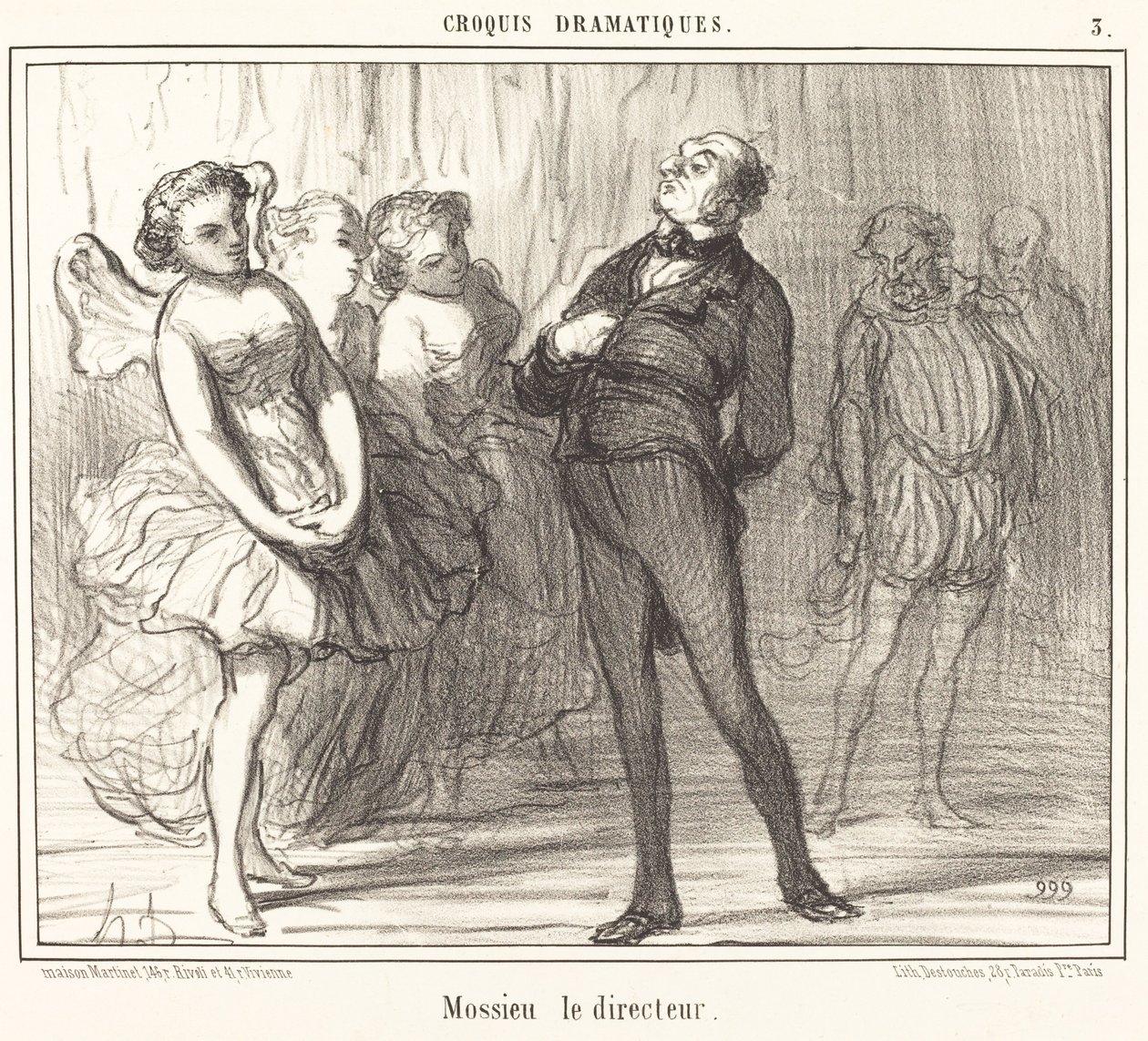 Mossieu el director de Honoré Daumier