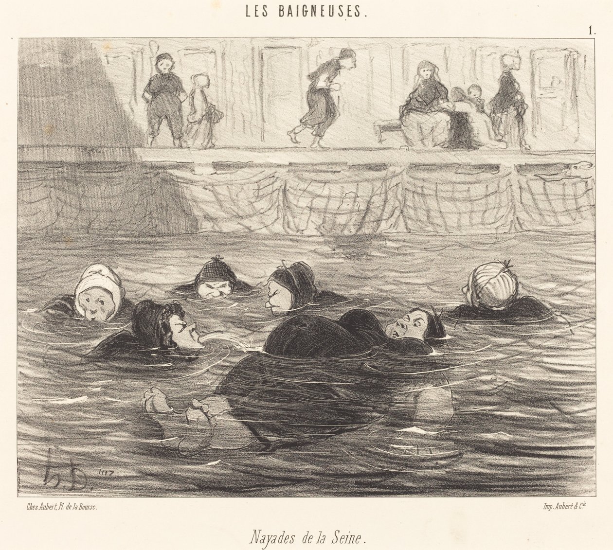Nayades del Sena de Honoré Daumier