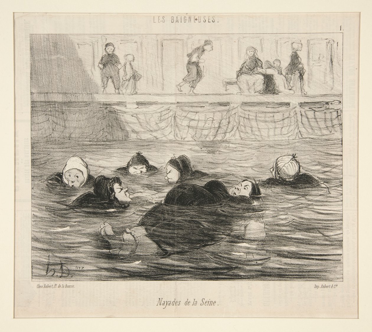 Nayades del Sena, de Les Baigneuses de Honoré Daumier