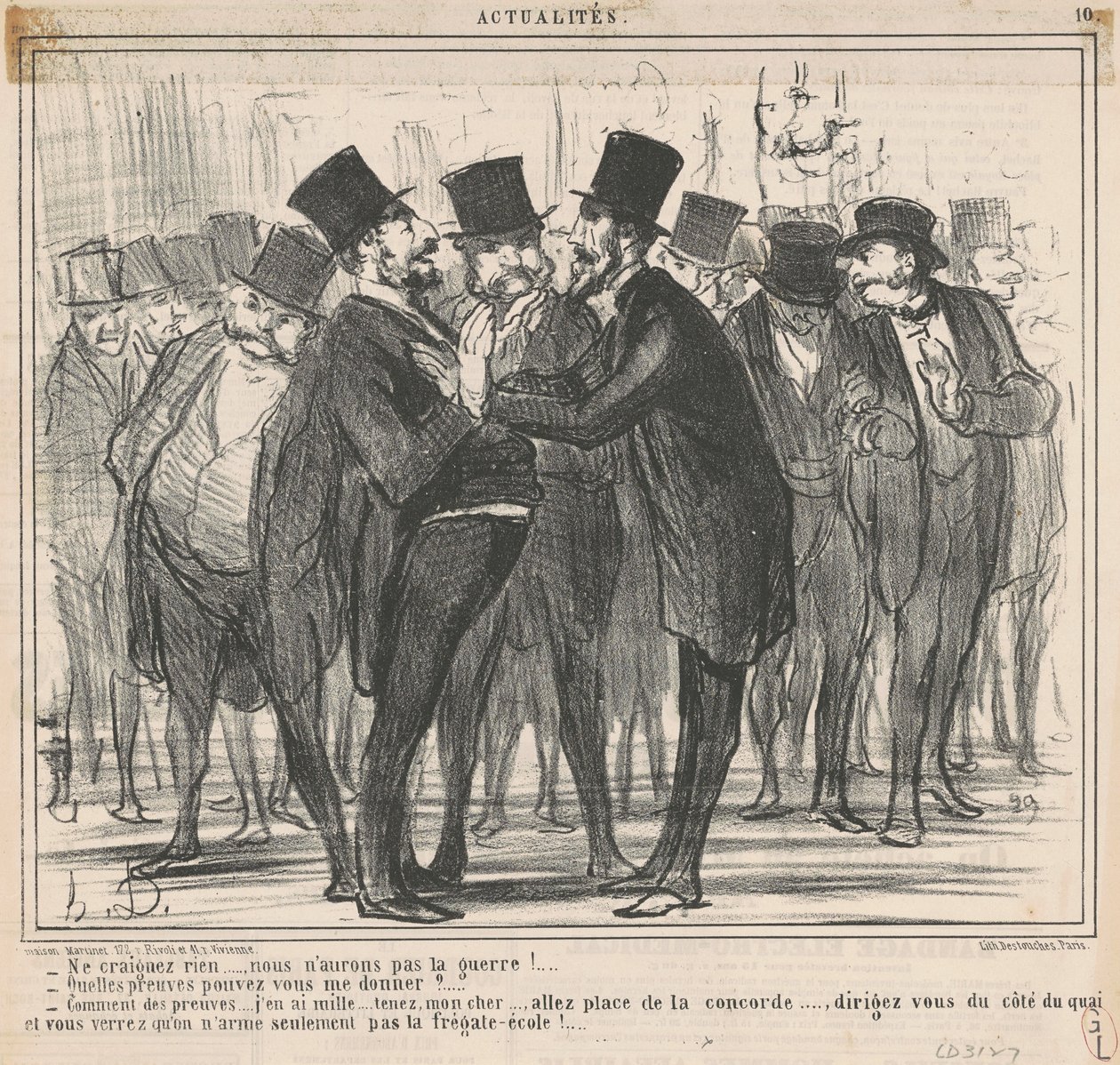 No teman ... de Honoré Daumier