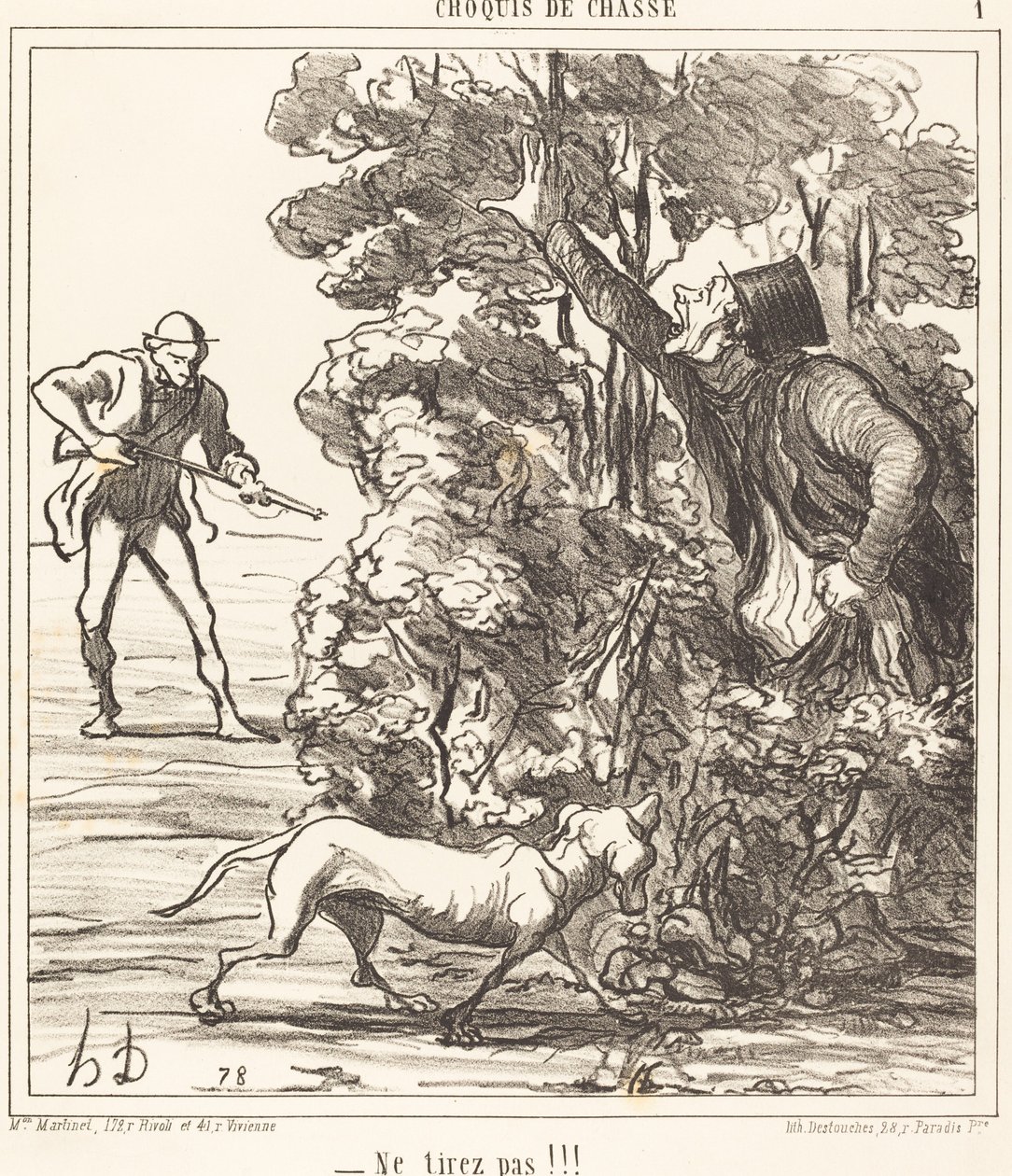 ¡No disparen! de Honoré Daumier
