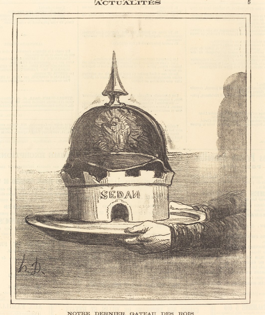 Nuestro último pastel de reyes de Honoré Daumier