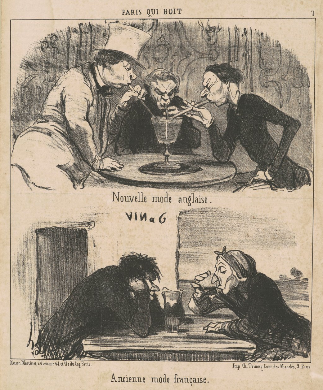 Nueva moda inglesa de Honoré Daumier
