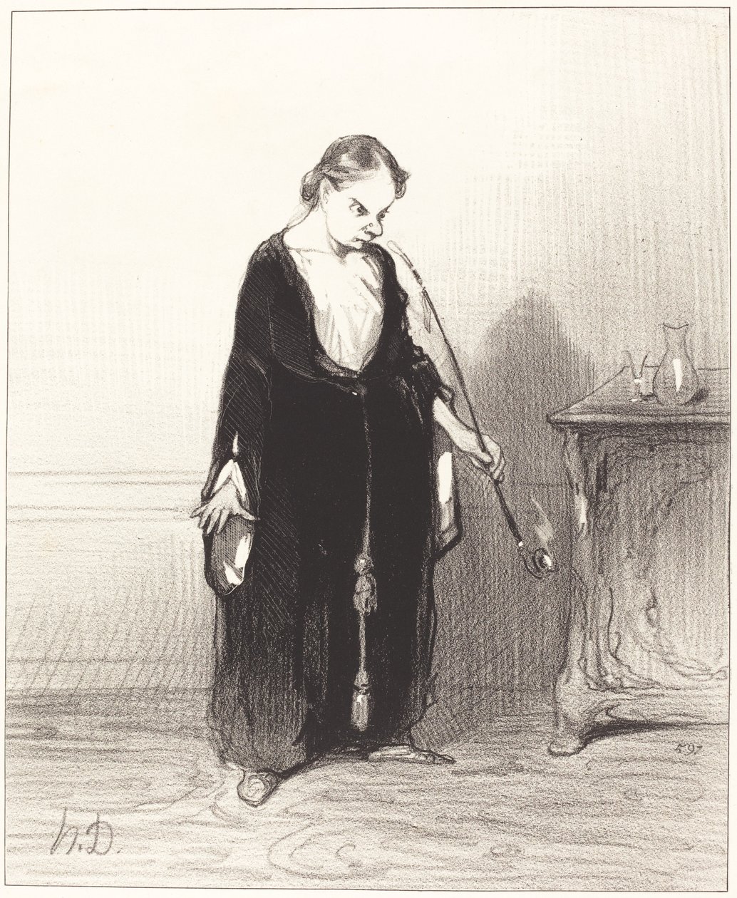 ¡Oh placer del opio que me arrebatas!... de Honoré Daumier