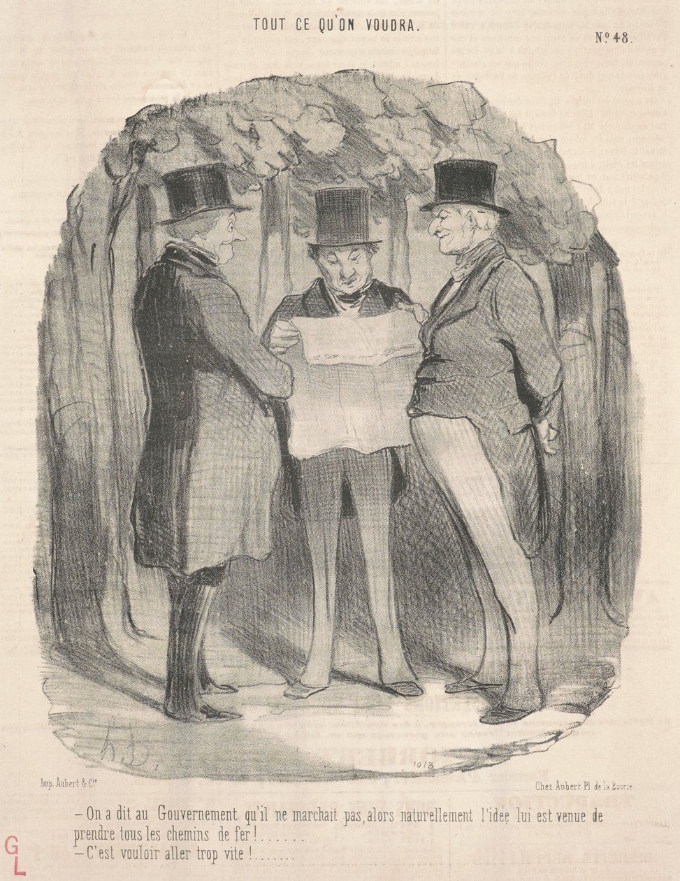 Se le dijo al gobierno que no funcionaba... de Honoré Daumier