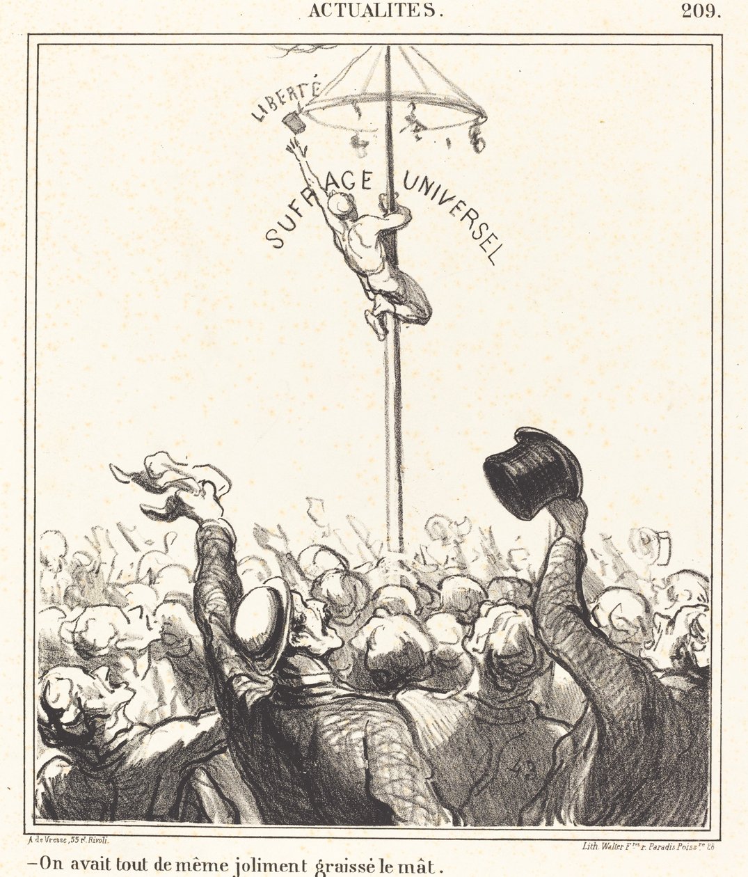 Habían... engrasado bien el mástil de Honoré Daumier