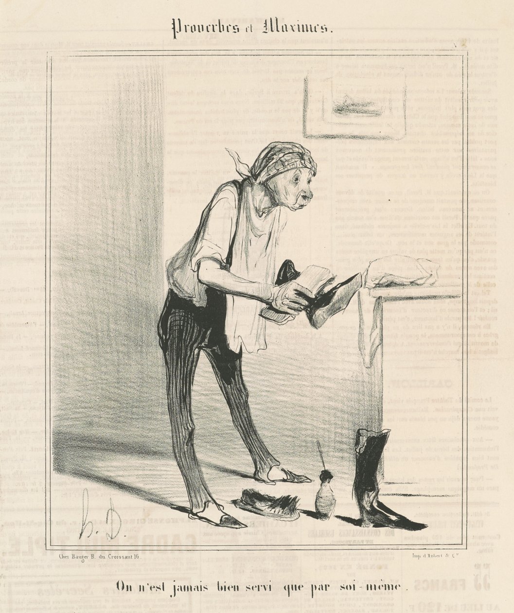 Nunca se está bien servido sino por uno mismo de Honoré Daumier
