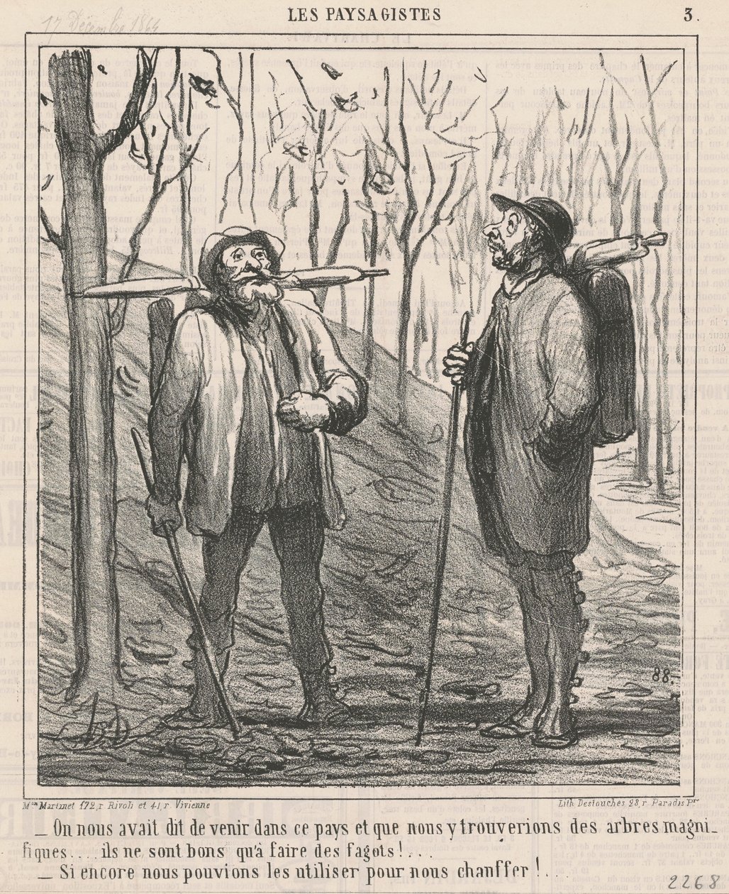 Nos dijeron que viniéramos a este país... de Honoré Daumier