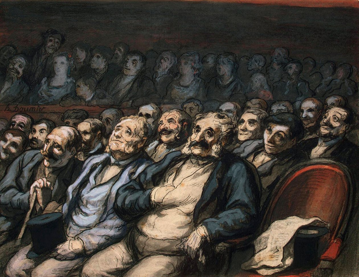 Asiento de orquesta, 1856-1858 de Honoré Daumier