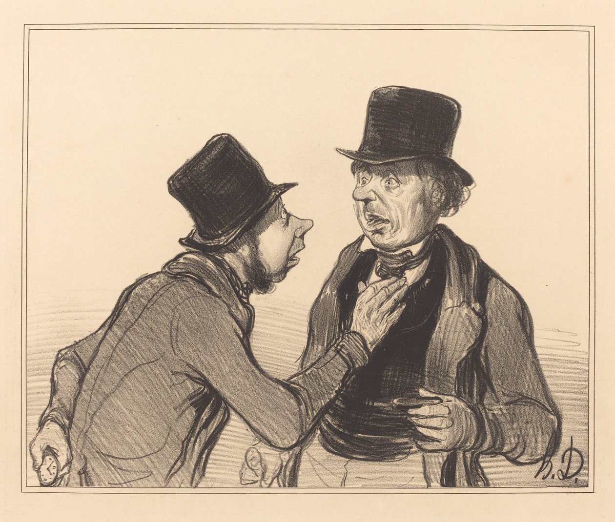 Sí señor, usted no es de París... de Honoré Daumier