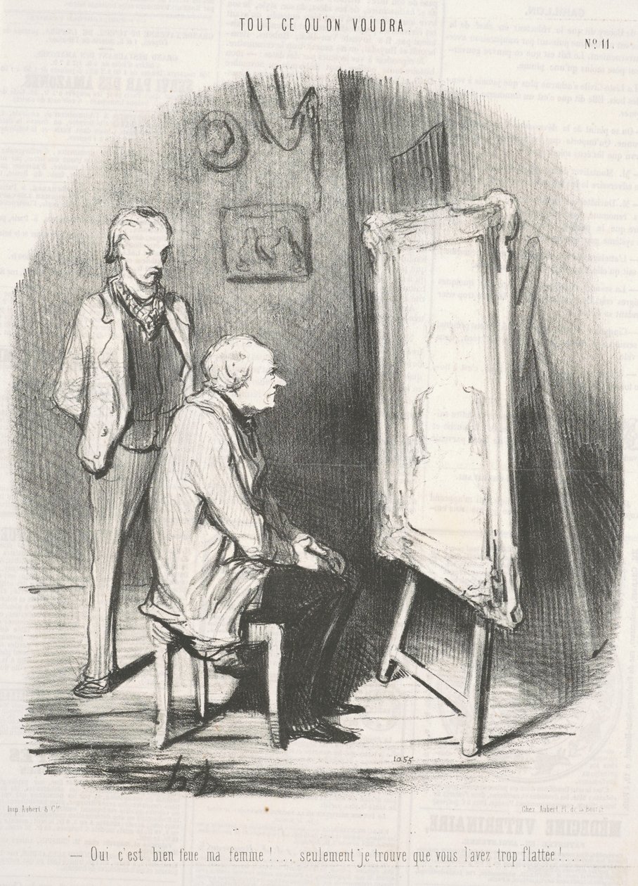 ¡Sí, es realmente mi difunta esposa! de Honoré Daumier