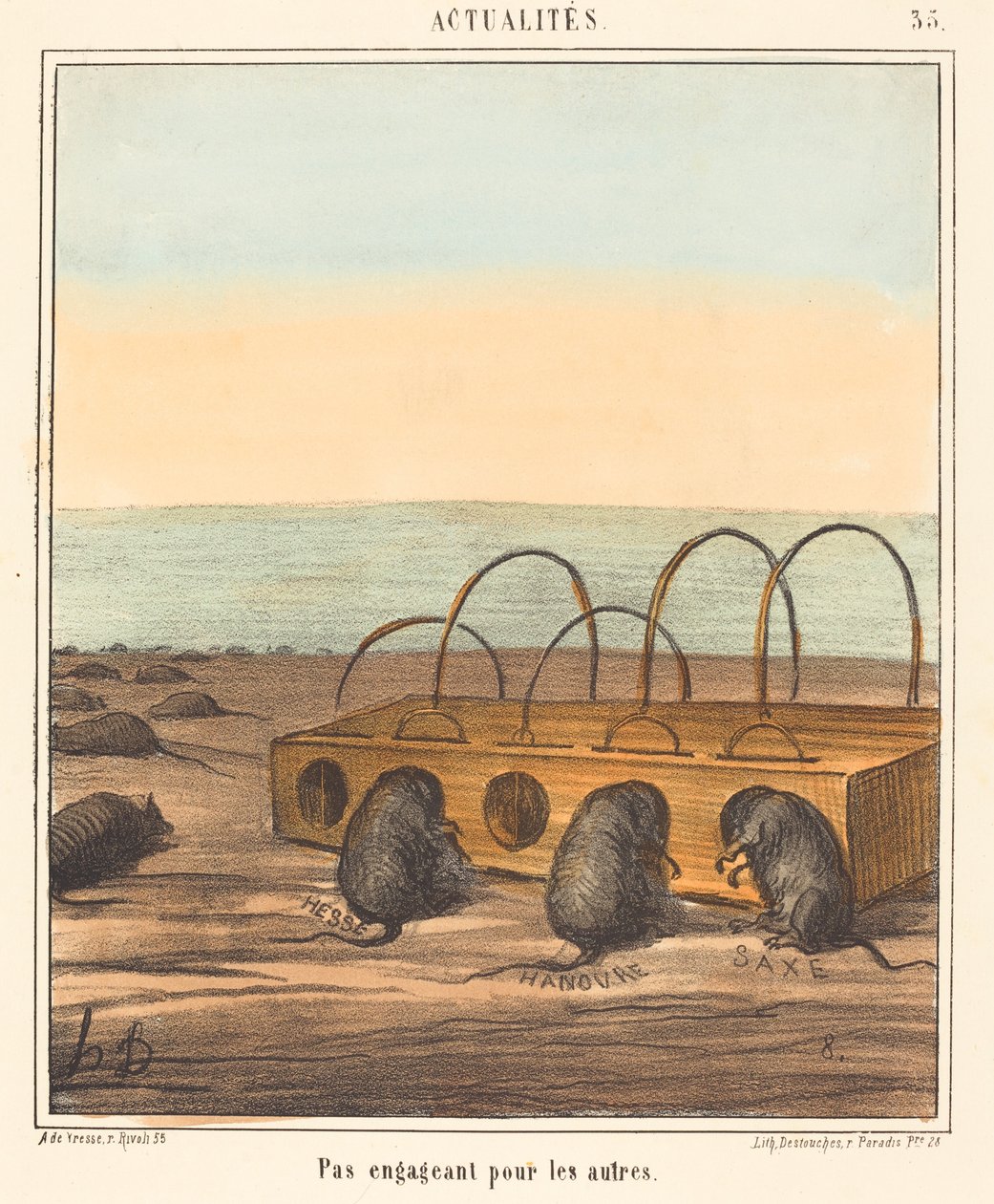 Pas engageant pour les autres de Honoré Daumier