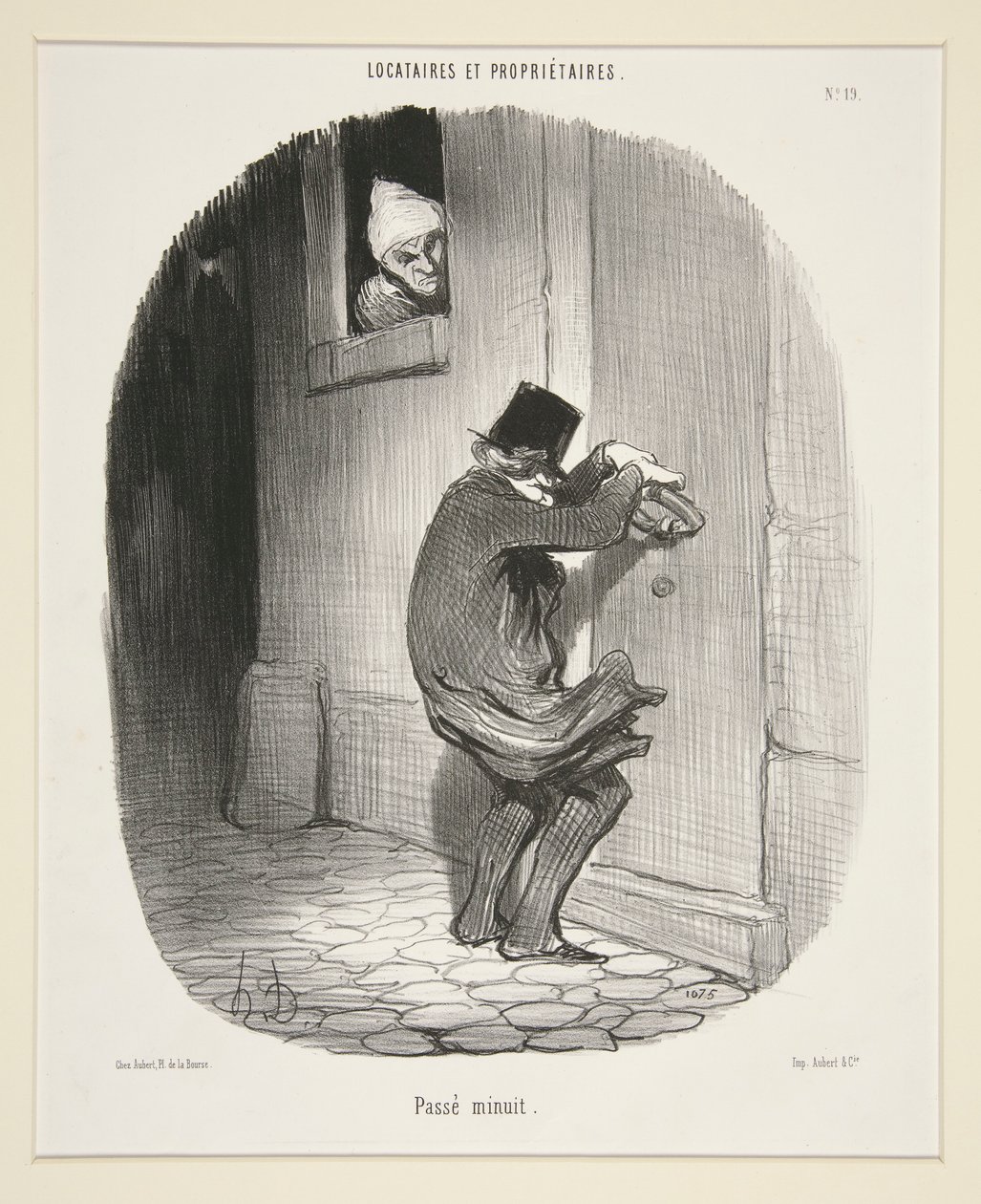 Pases de medianoche, de inquilinos y propietarios de Honoré Daumier