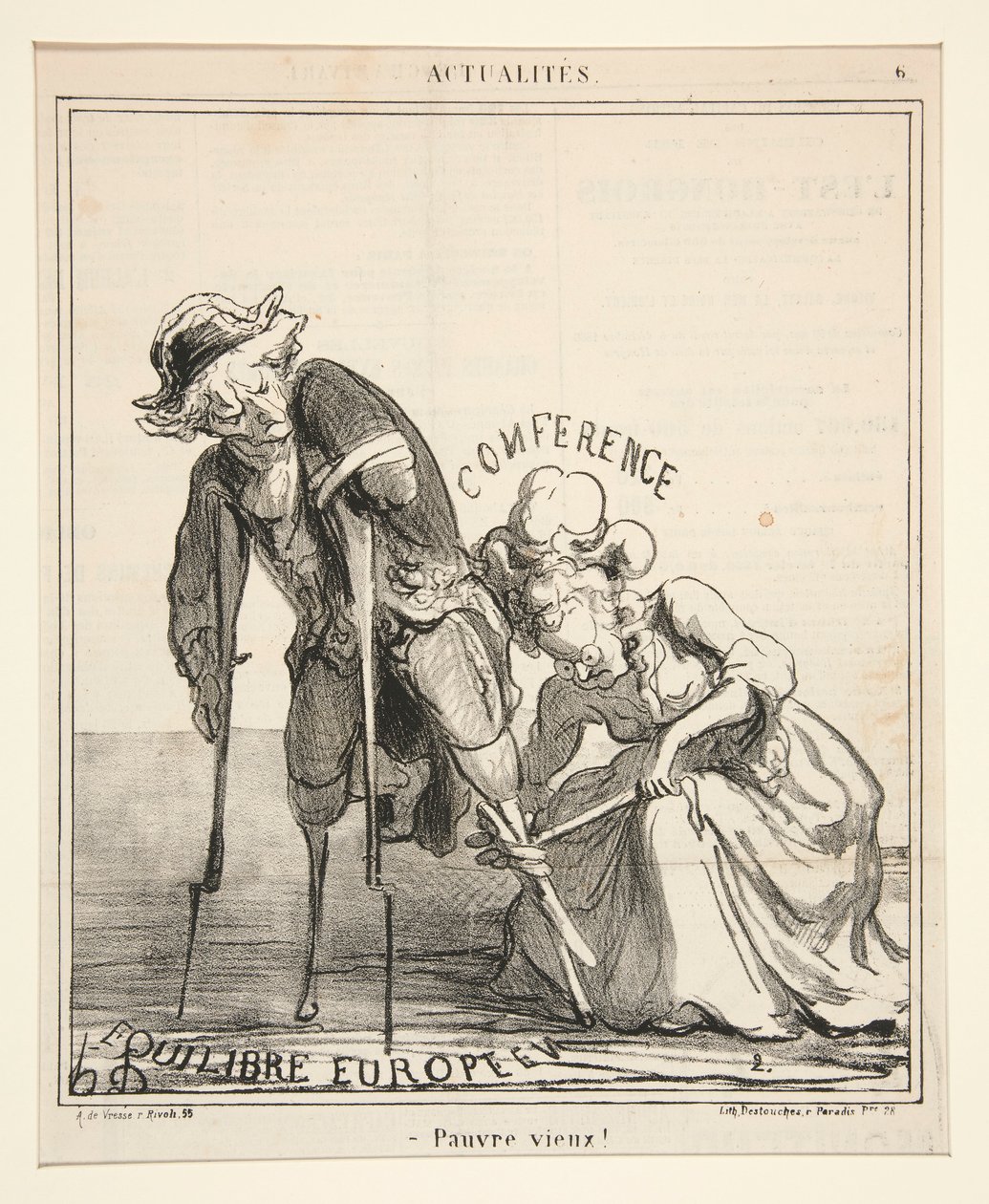 ¡Pobre Viejo!, de Actualites de Honoré Daumier