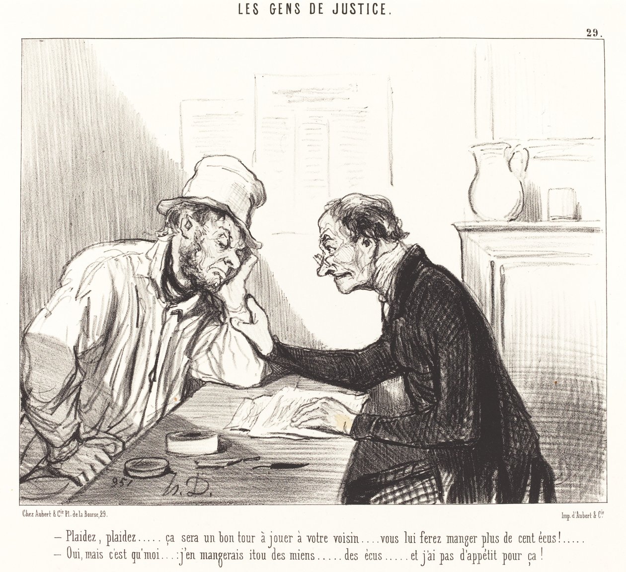 Pleitea... será una buena jugada... de Honoré Daumier