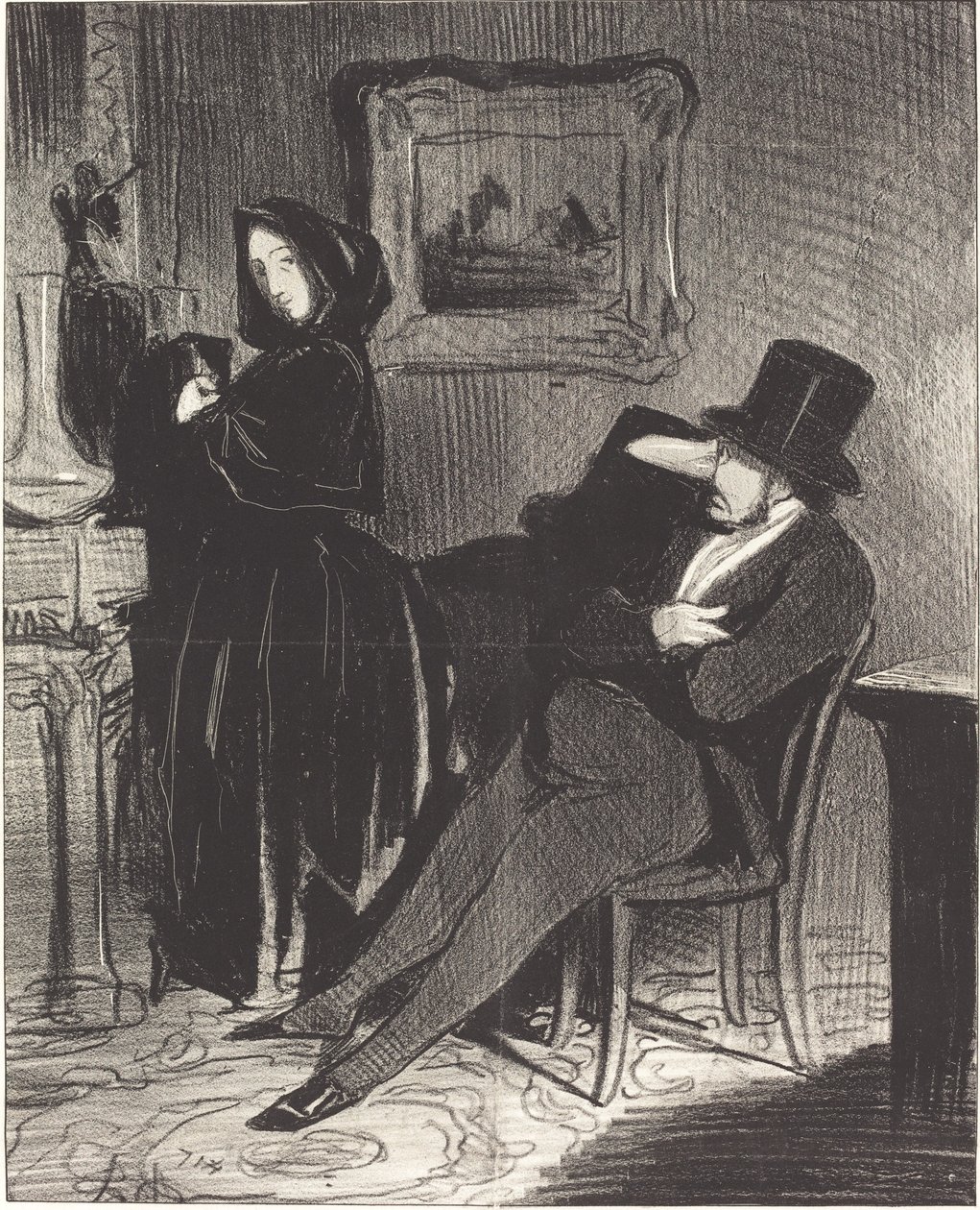 Más a menudo que te llevaré... al baile... de Honoré Daumier
