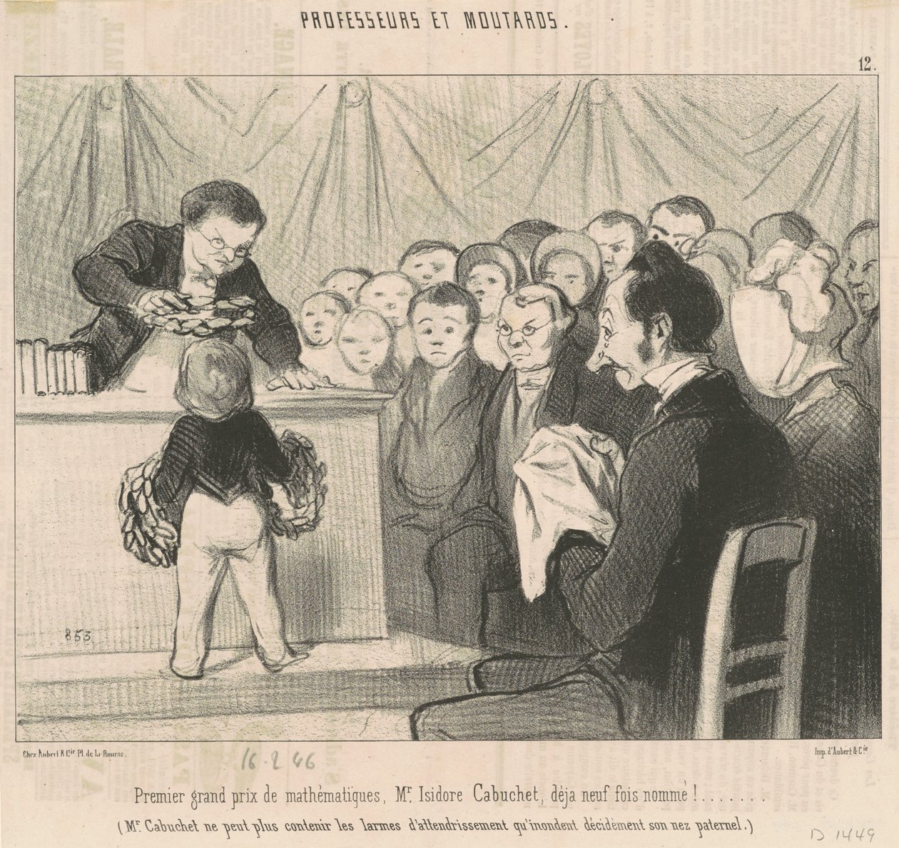 Primer Gran Premio de Matemáticas, M. Cabuchet de Honoré Daumier