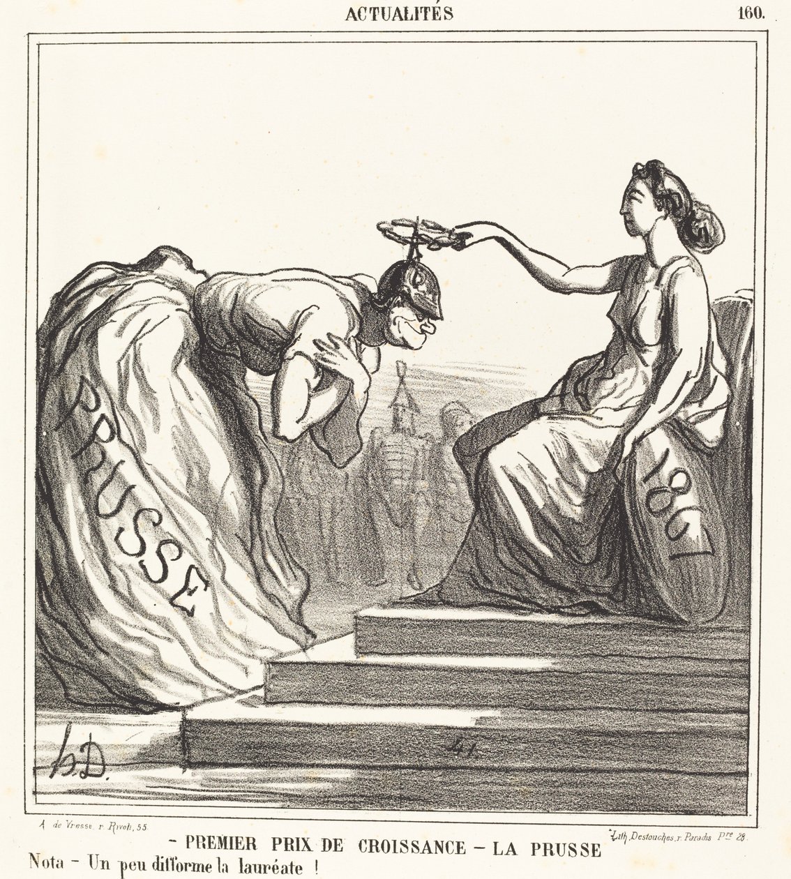 Primer premio de crecimiento - Prusia de Honoré Daumier