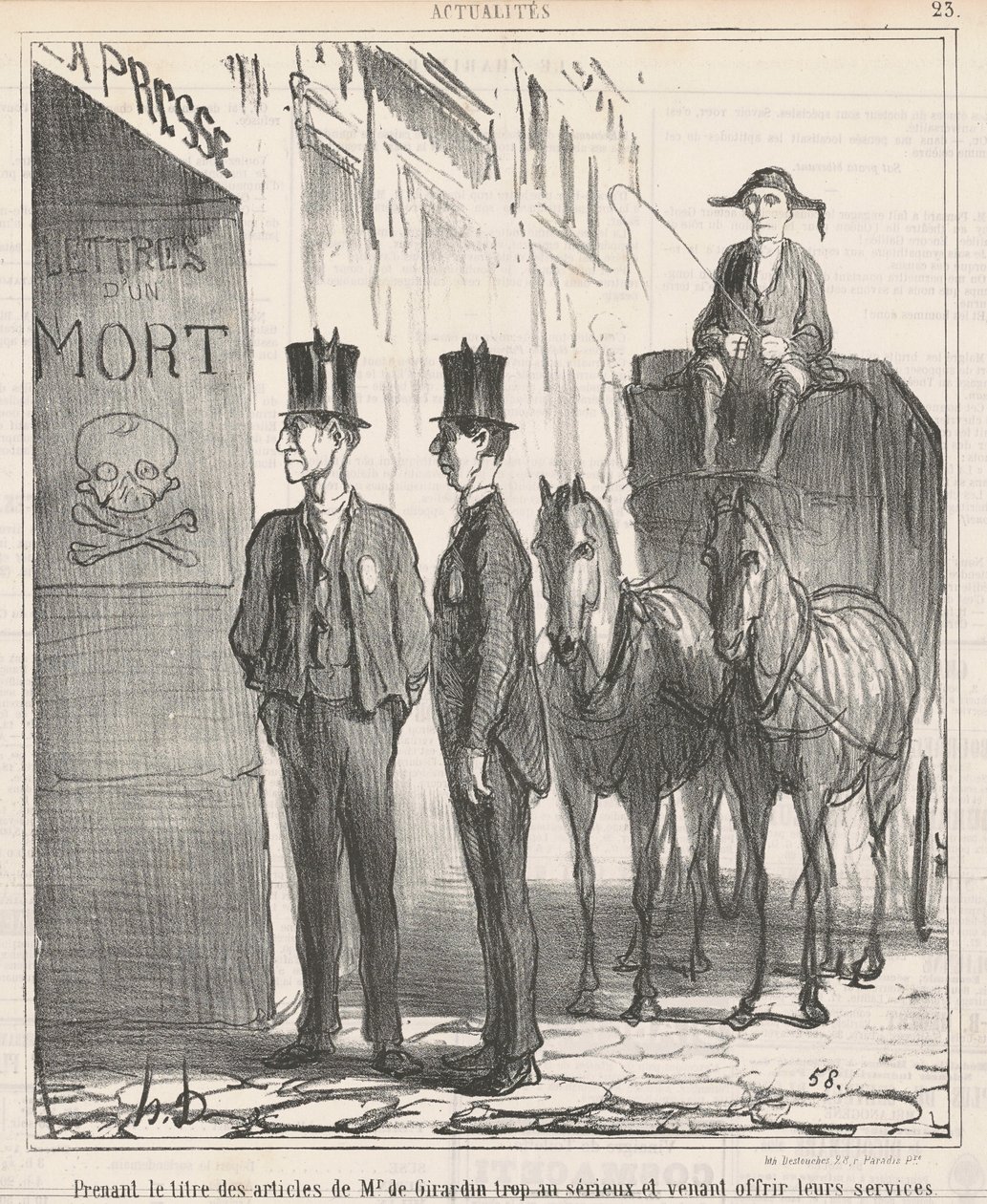Tomando el título de Sr. de Girardin demasiado en serio de Honoré Daumier