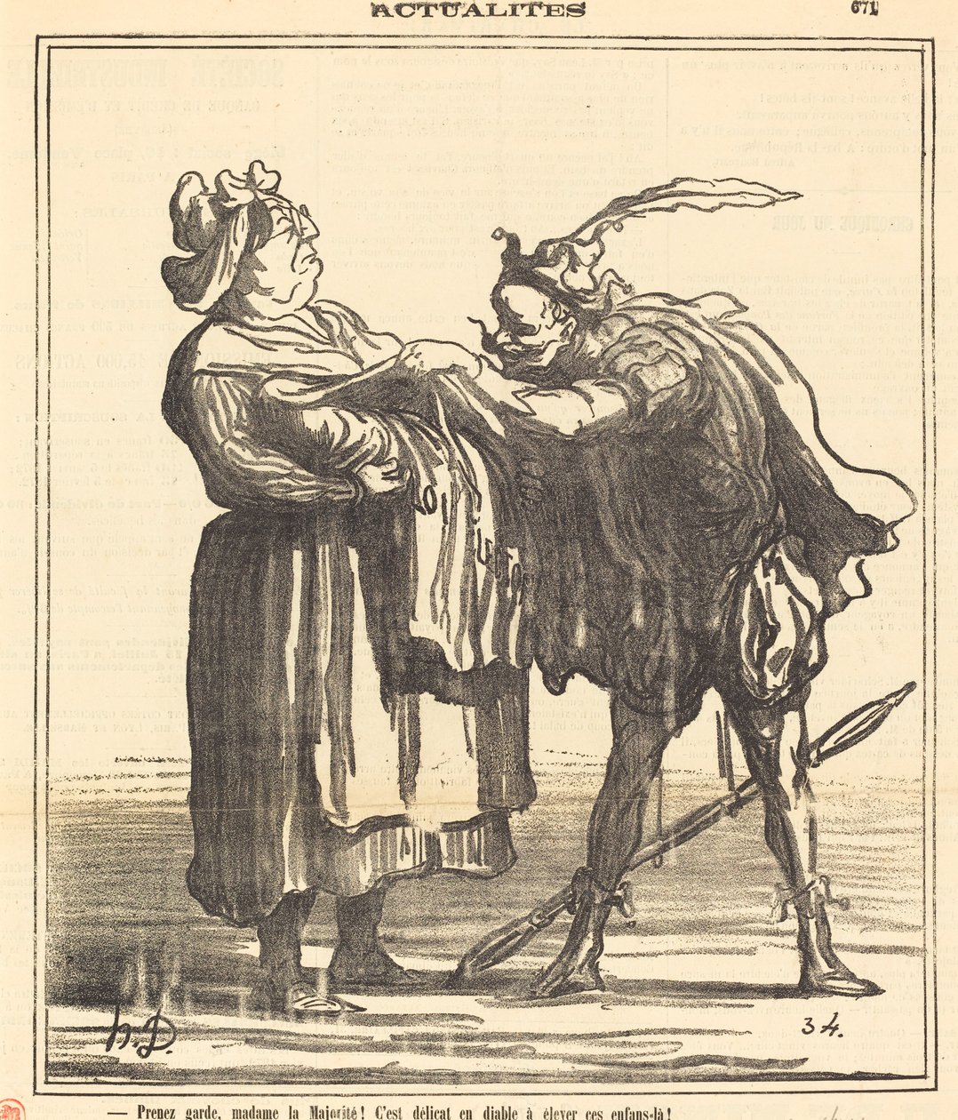 ¡Cuidado, señora Mayoría! de Honoré Daumier