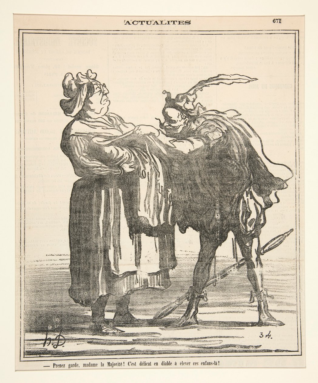 ¡Cuídese, Madame la Majorite! de Honoré Daumier