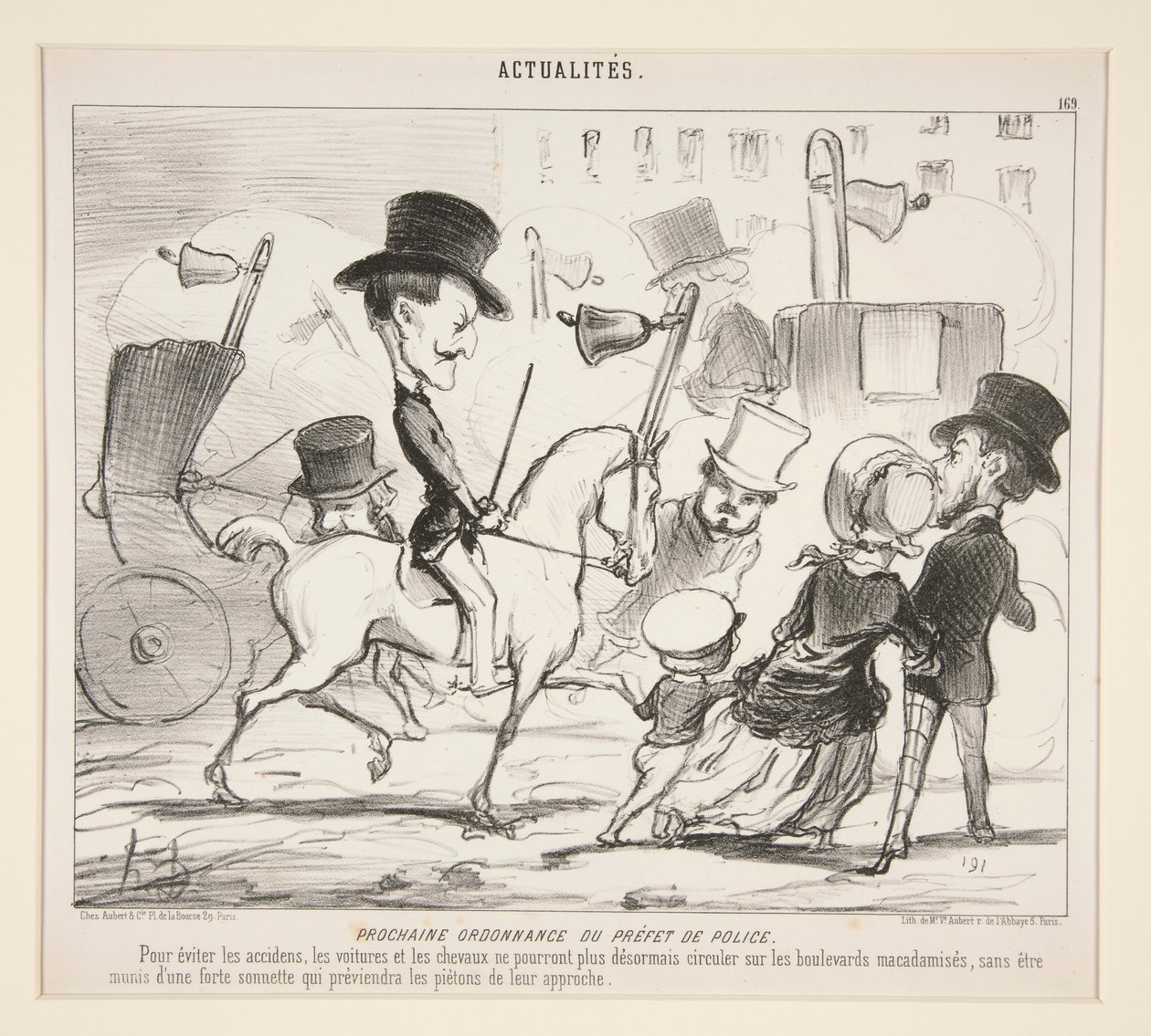 Próxima Orden del Prefecto de Policía. (Para evitar accidentes de Honoré Daumier