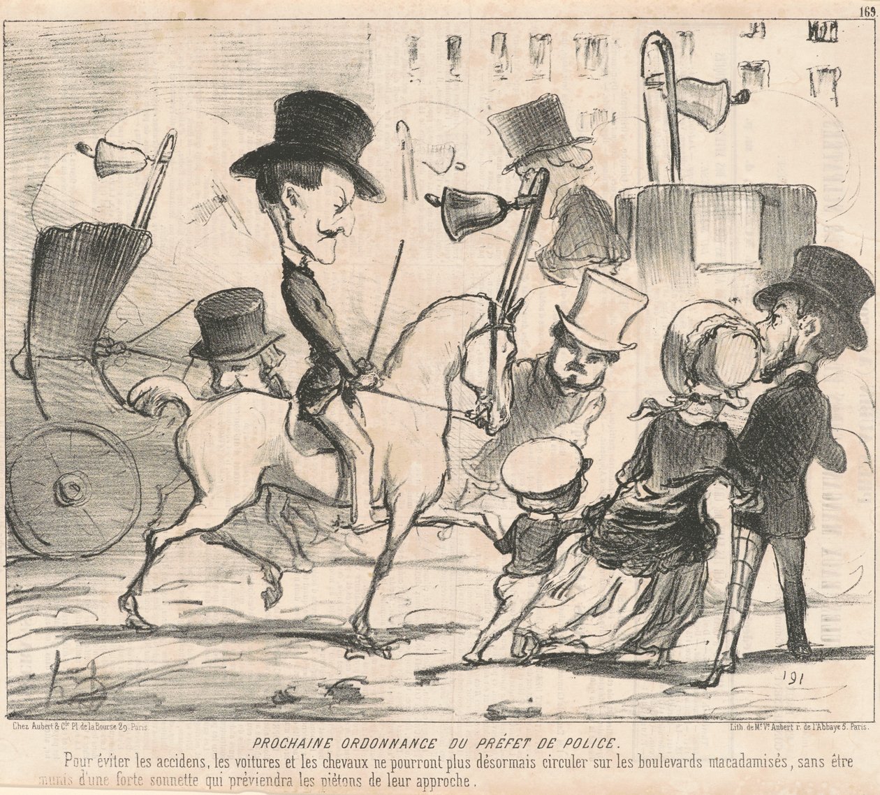 Próxima ordenanza del prefecto de policía de Honoré Daumier
