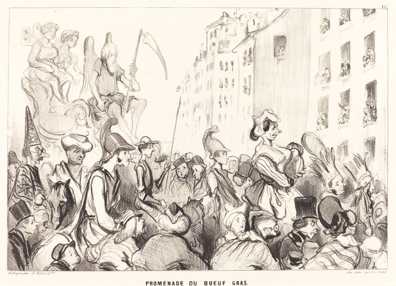 Paseo del Buey Gordo de Honoré Daumier