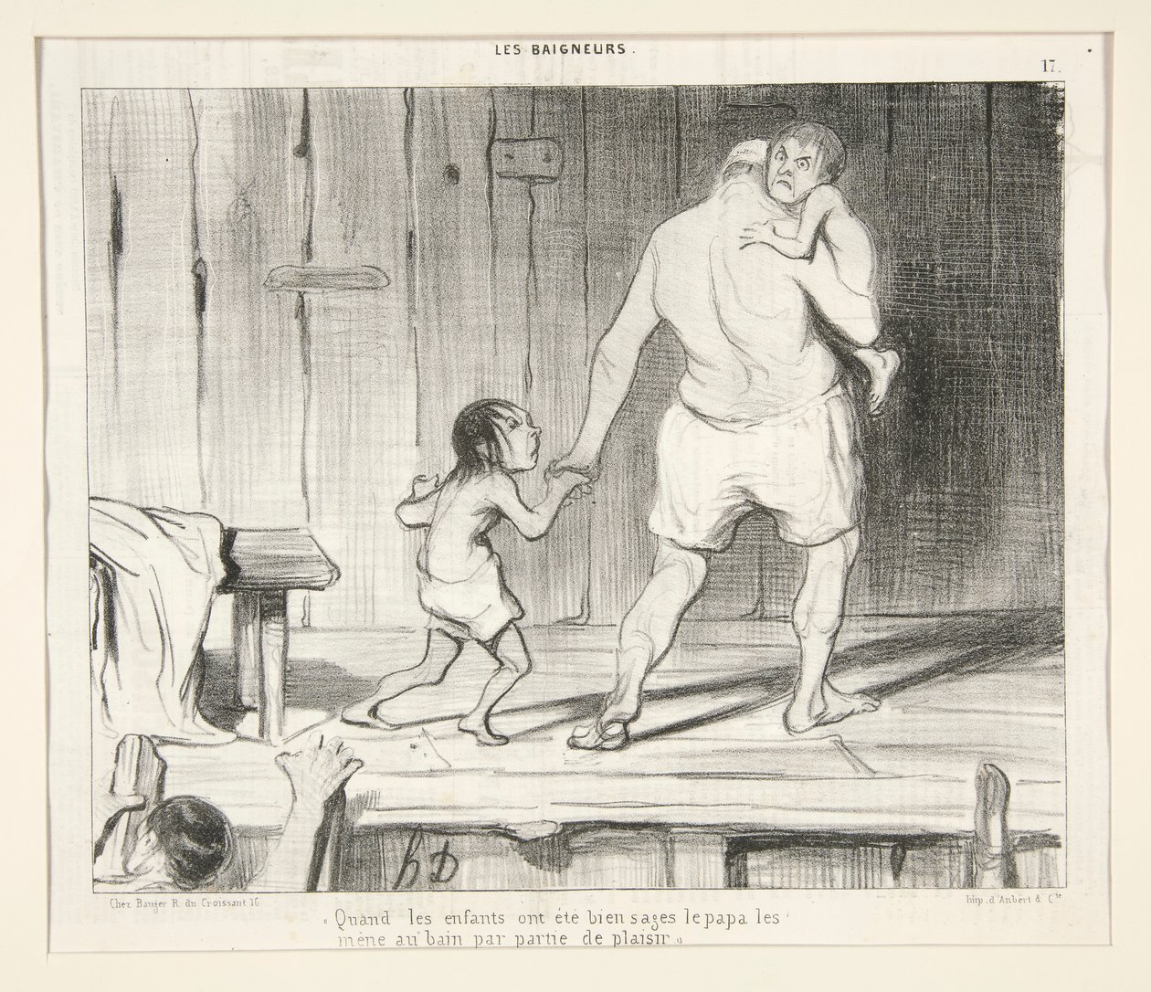 Cuando los niños se han portado bien de Honoré Daumier