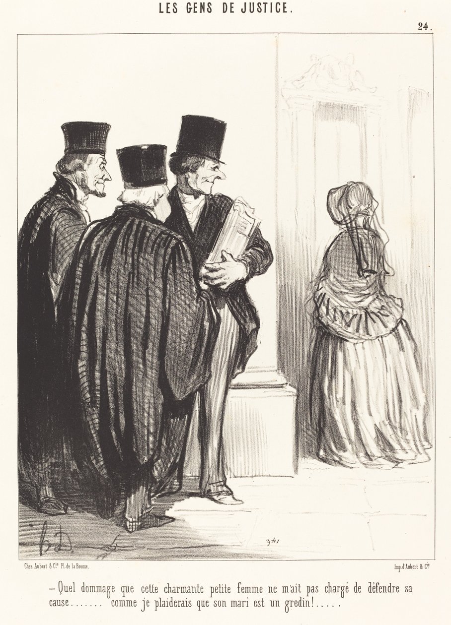 Qué lástima que esta encantadora... mujer... de Honoré Daumier