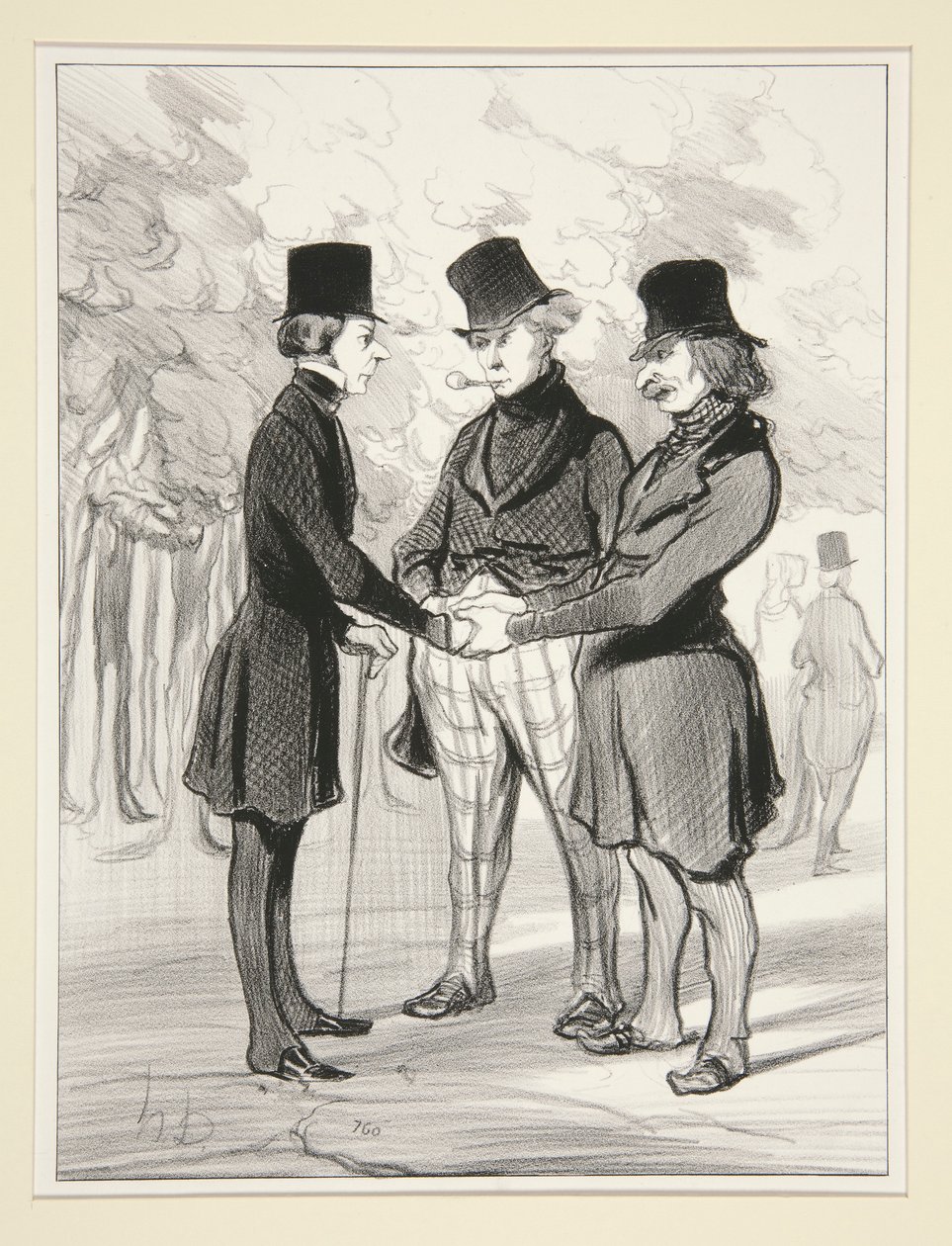 Que feliz encuentro de Honoré Daumier