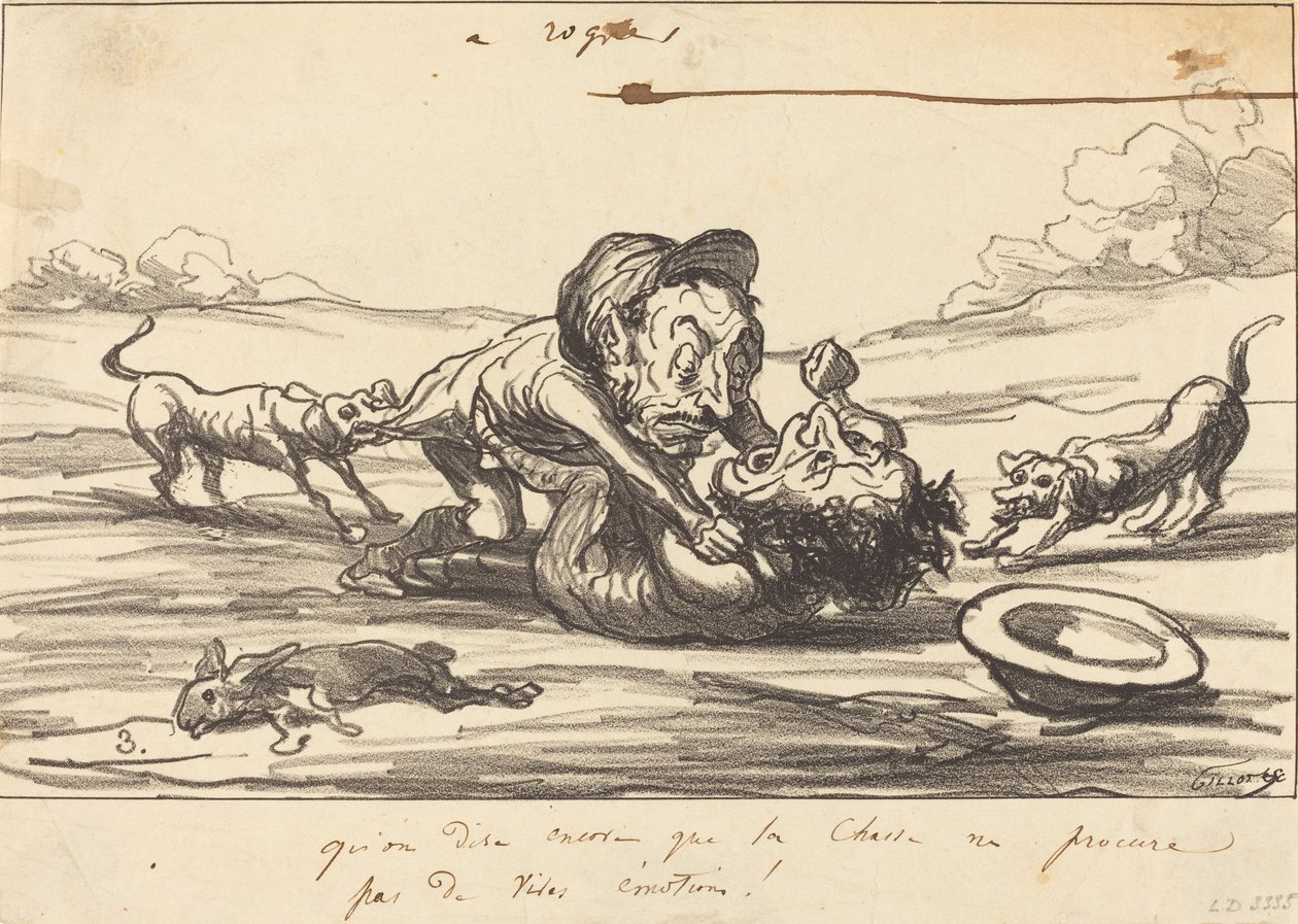 Que digan aún que la caza... de Honoré Daumier