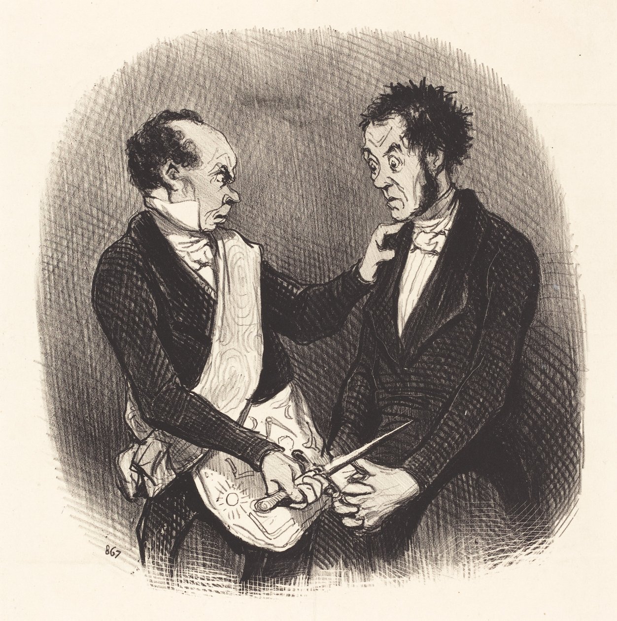 Recepción de un Francmasón de Honoré Daumier