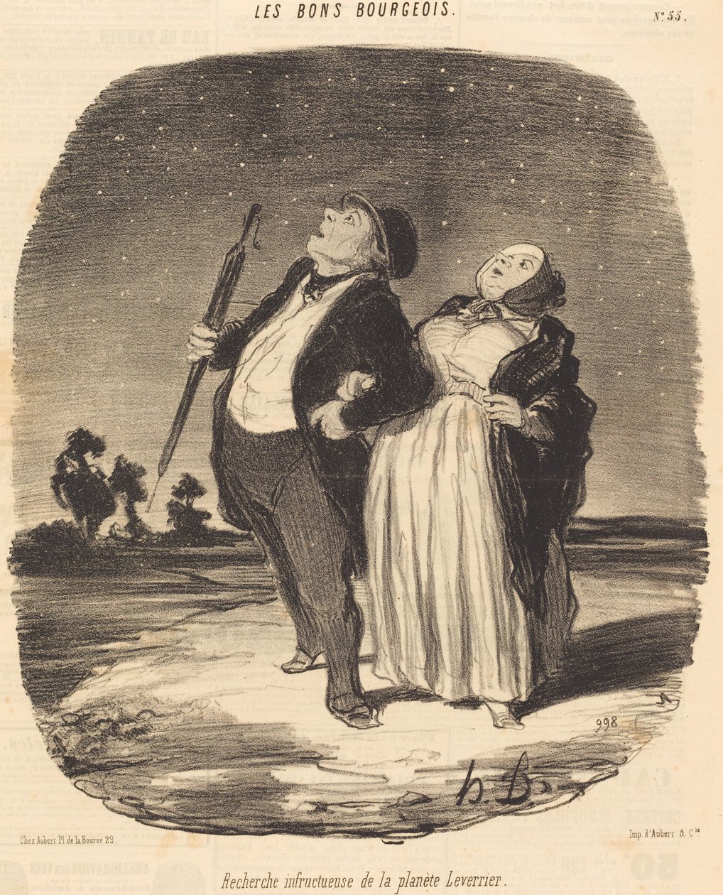 Búsqueda Infructuosa del Planeta Leverrier de Honoré Daumier