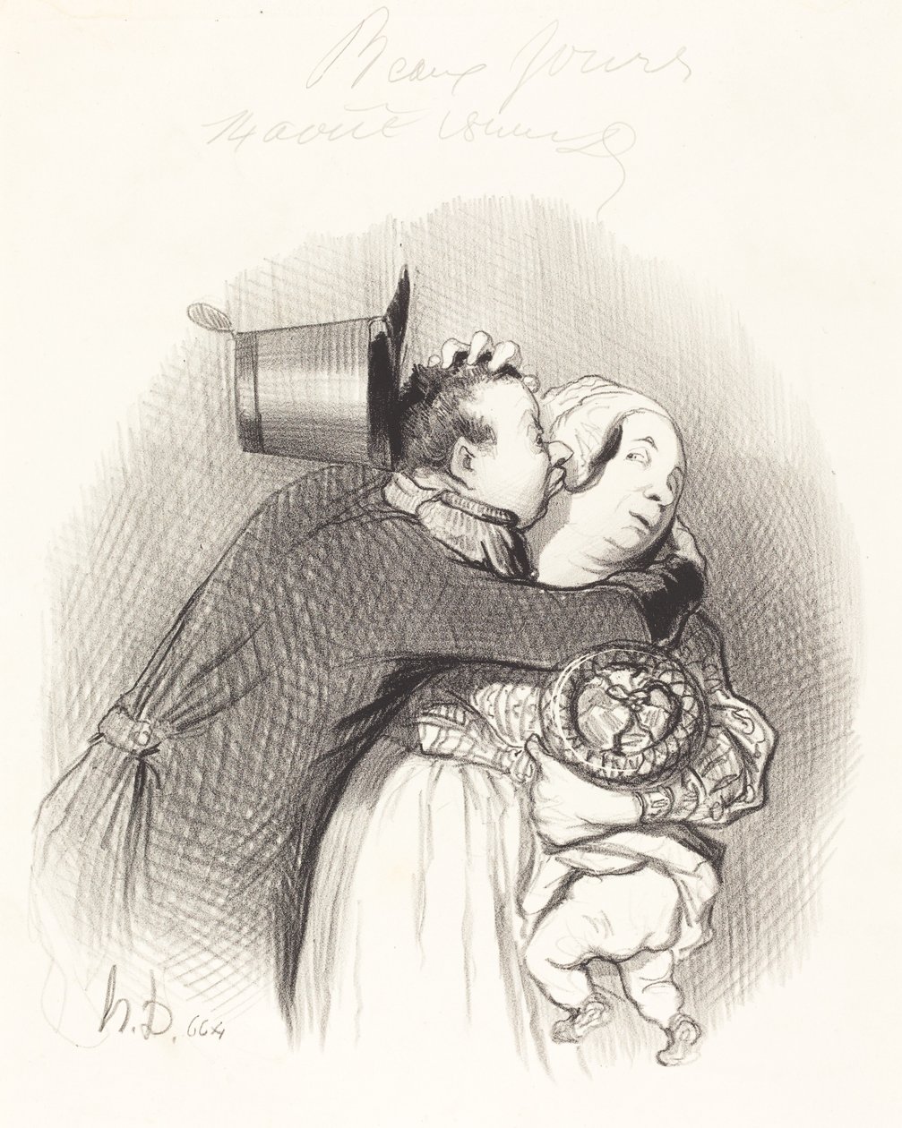 Encuentro de la campesina de Honoré Daumier