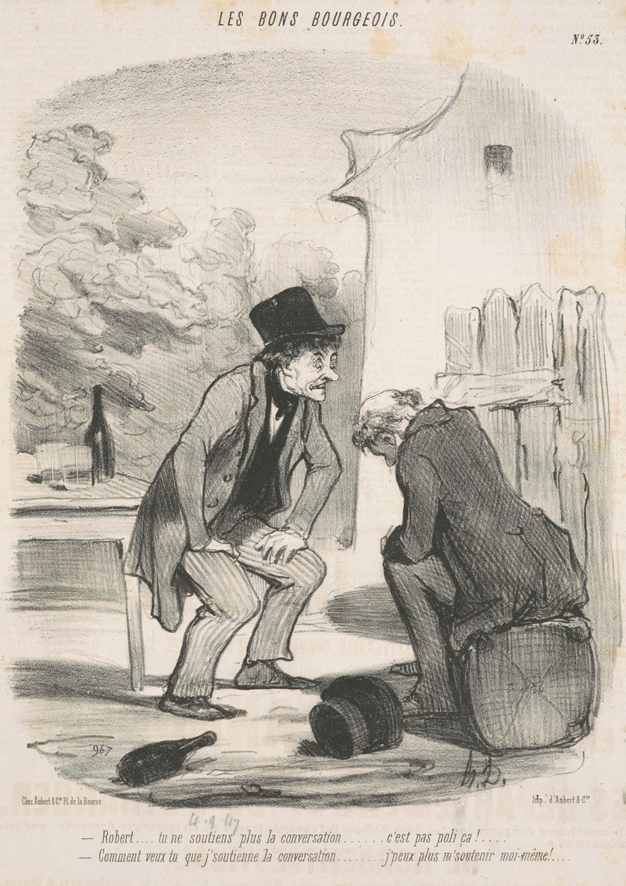 Robert ... ya no sostienes la conversación ... de Honoré Daumier