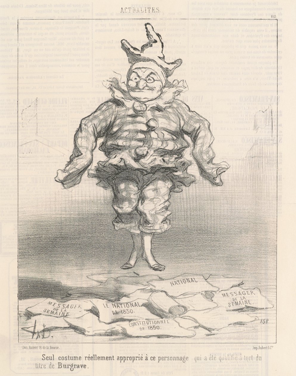 Único Traje Apropiado para Este Personaje de Honoré Daumier