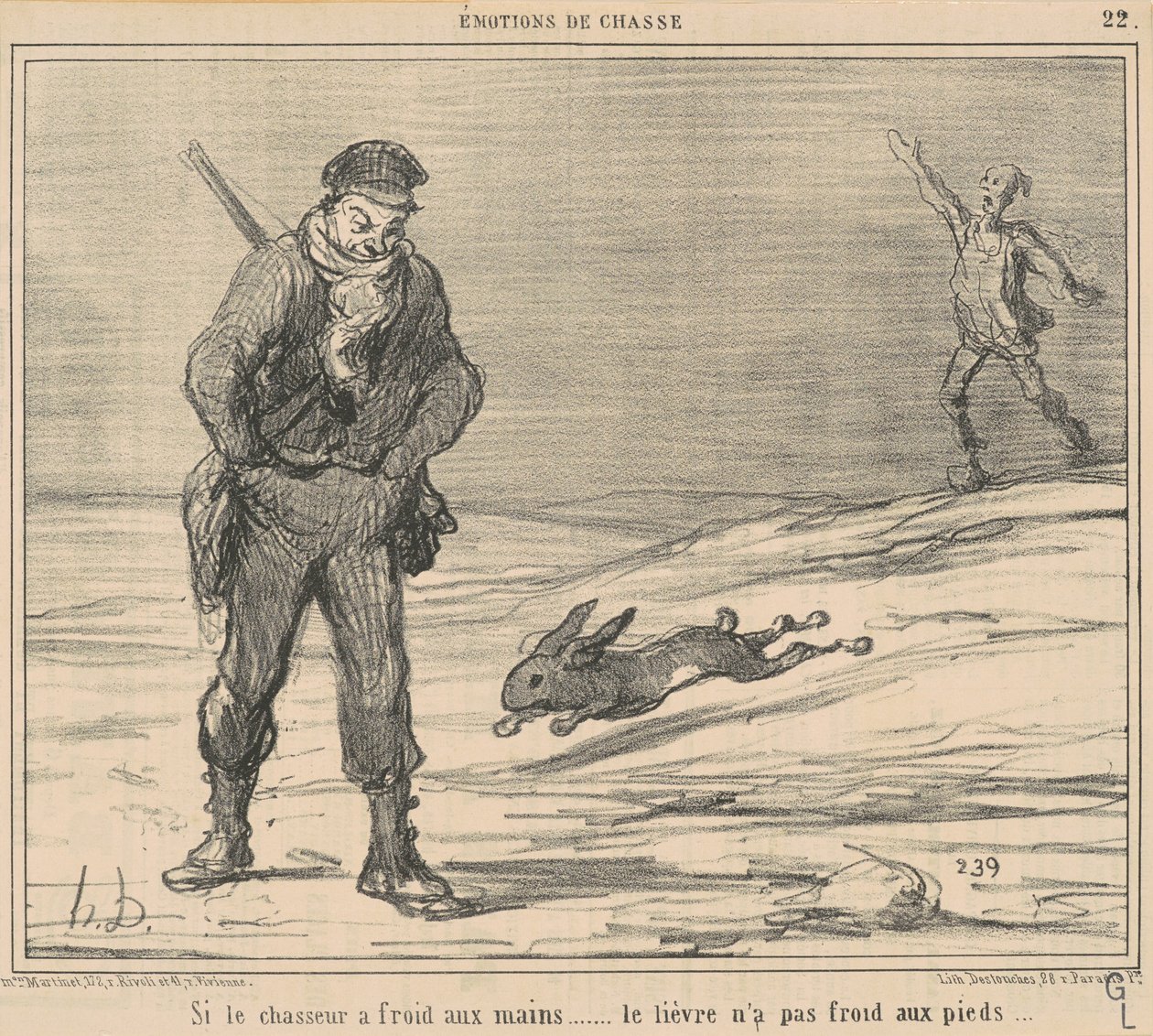 Si el cazador tiene frío... la liebre no tiene frío... de Honoré Daumier