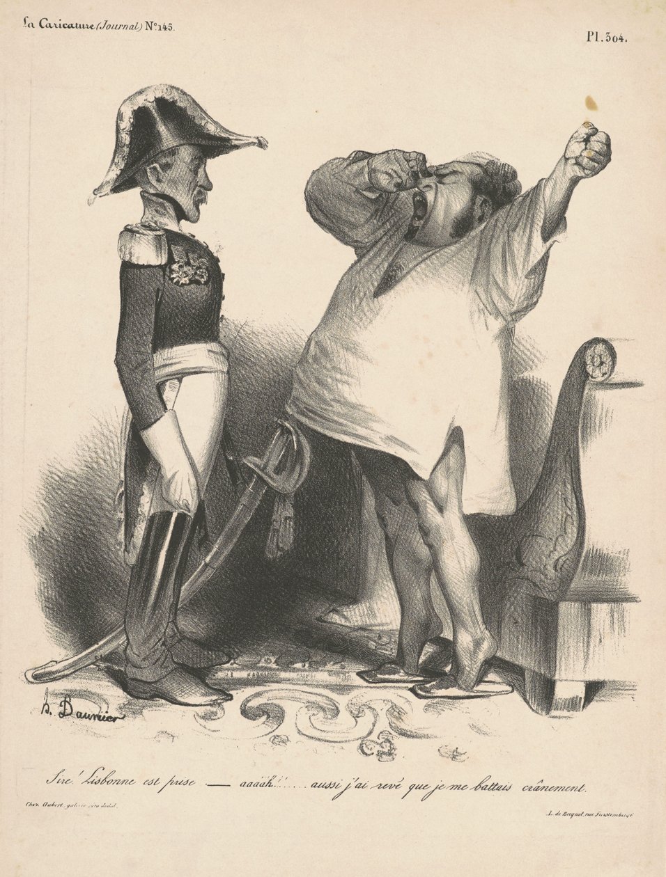 Sire! Lisboa ha sido capturada... de Honoré Daumier
