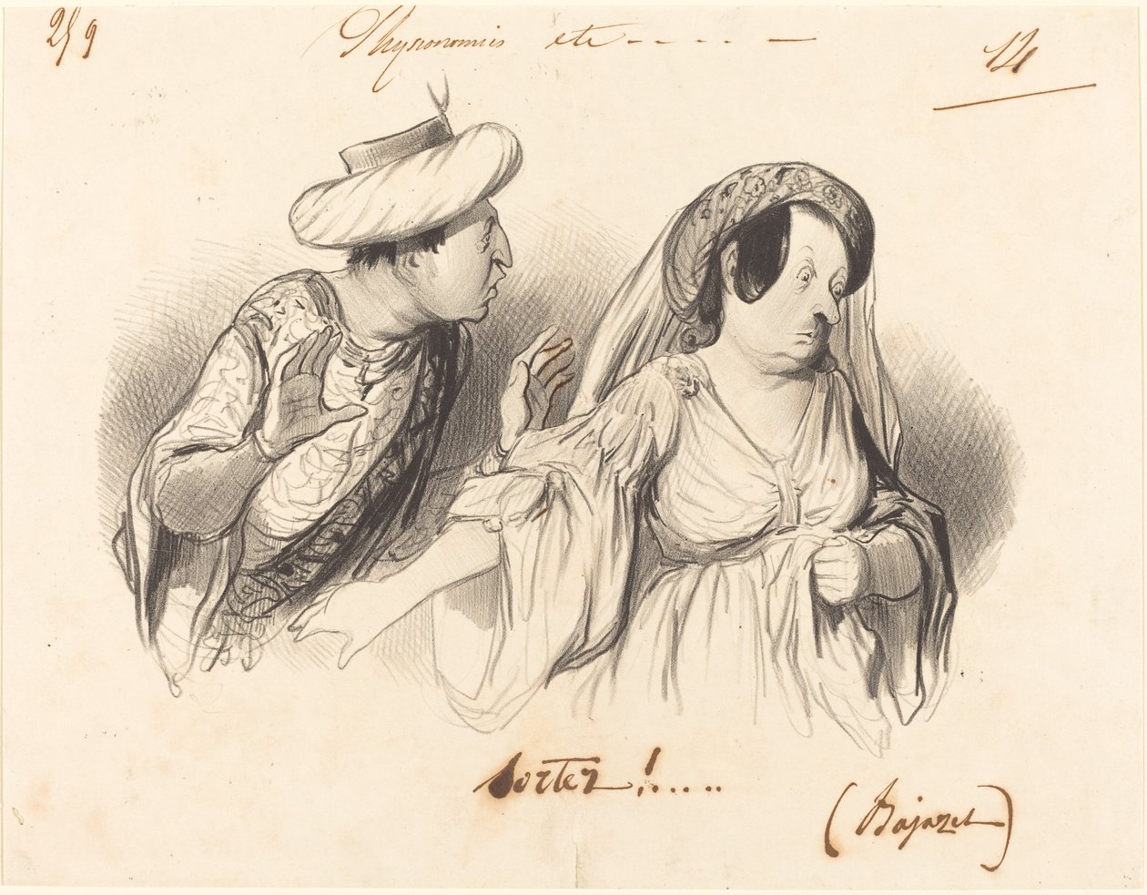 ¡Salgan!... (Bajazet) de Honoré Daumier
