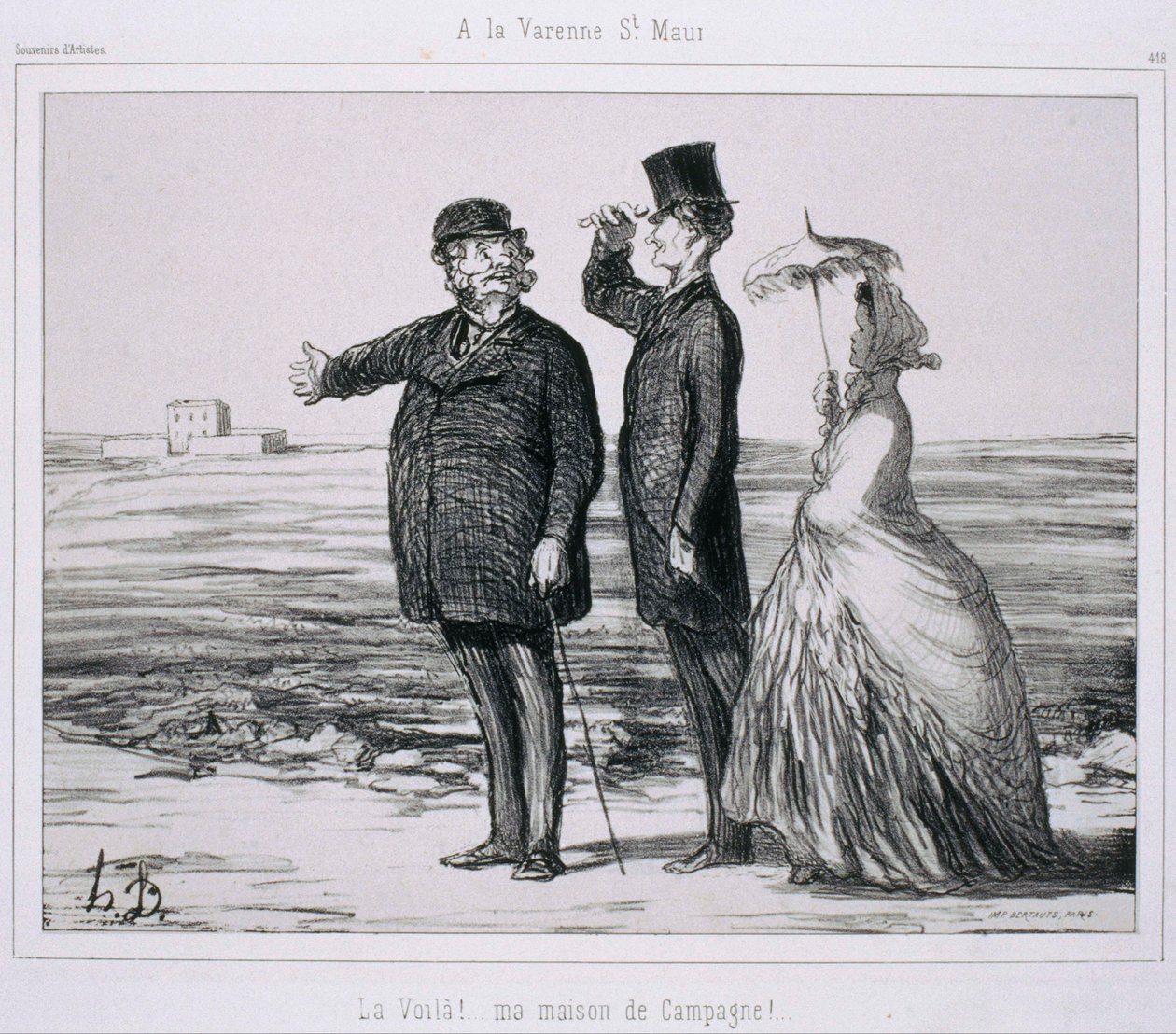 Recuerdo de Artistas- En La Varenne-Saint-Maur de Honoré Daumier