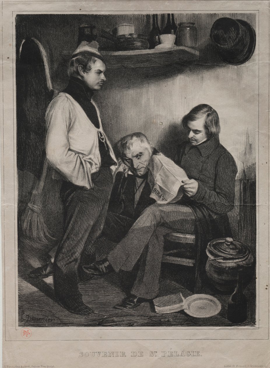 Souvenir de la prisión de Ste. Pélagie, 1834 de Honoré Daumier