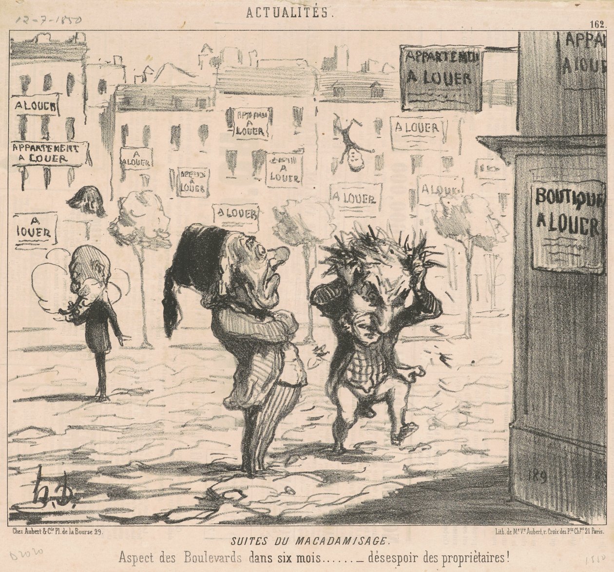 Suites del macadamisado de Honoré Daumier