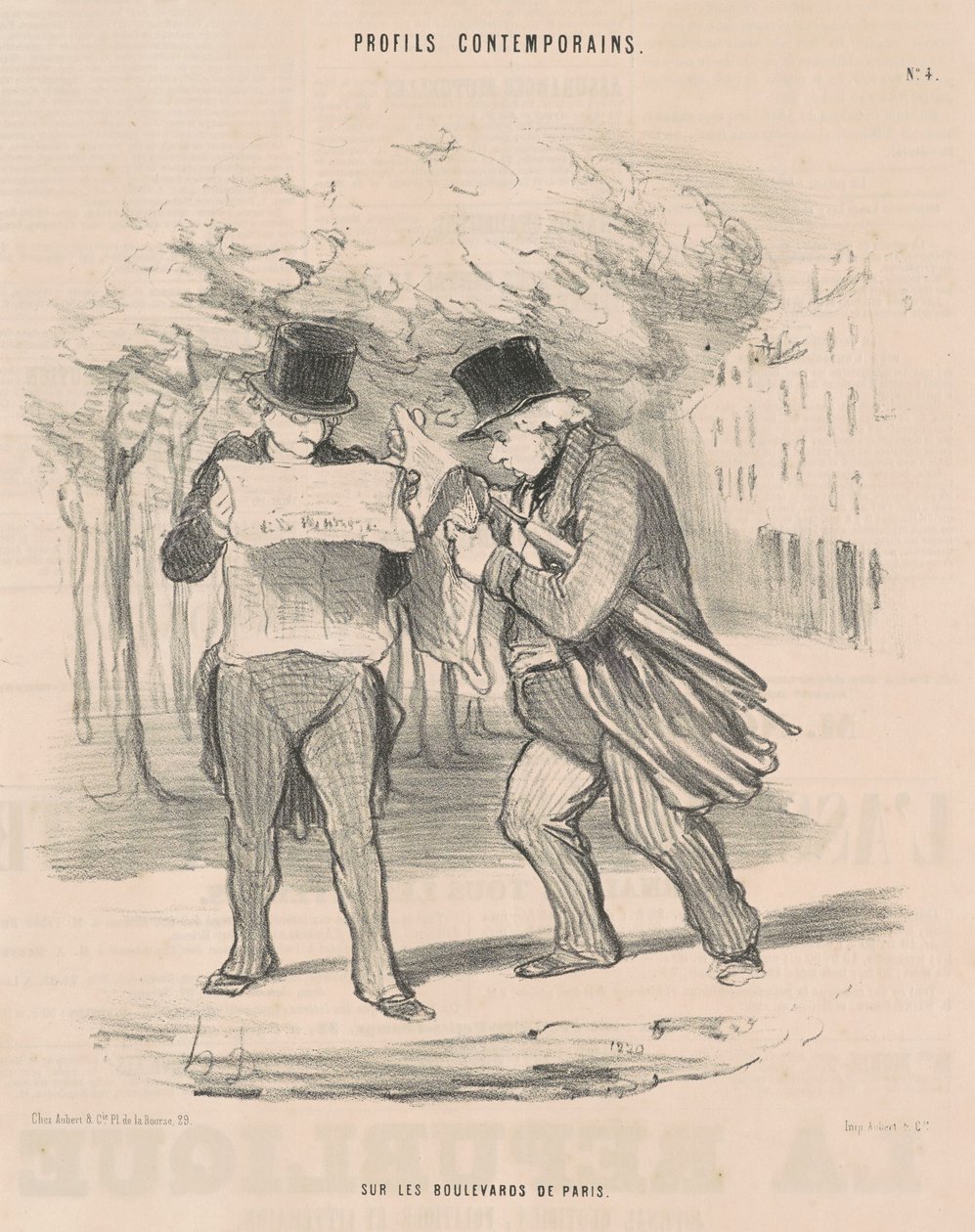 En los bulevares de París de Honoré Daumier