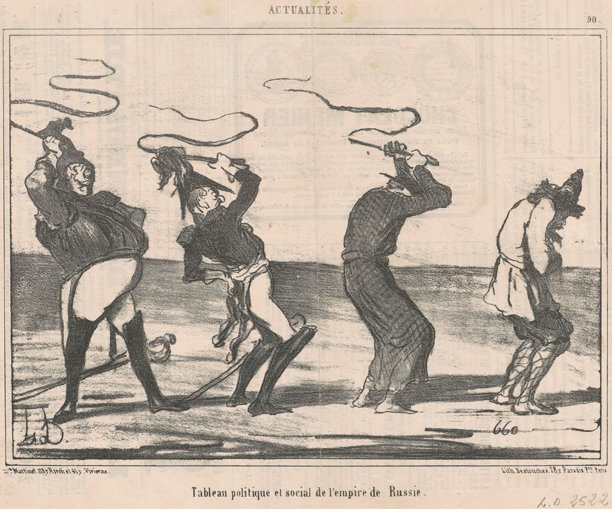 Cuadro ... del imperio de Rusia de Honoré Daumier