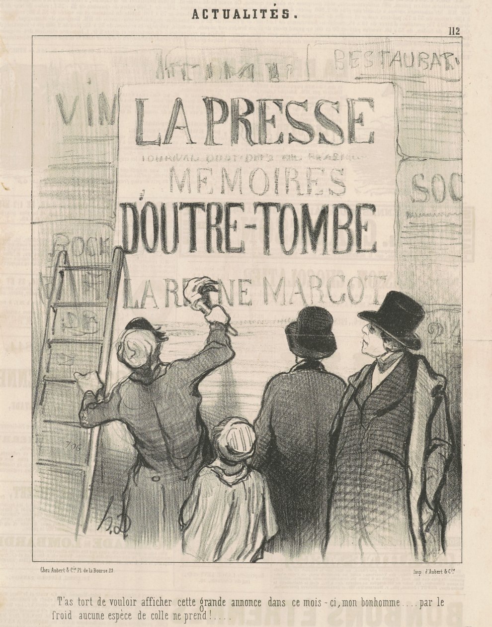 Te equivocas al querer mostrar este... anuncio... de Honoré Daumier