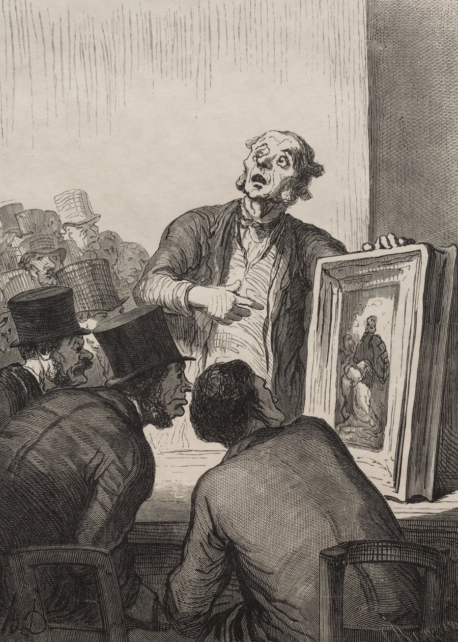 La sala de subastas: El experto de Honoré Daumier