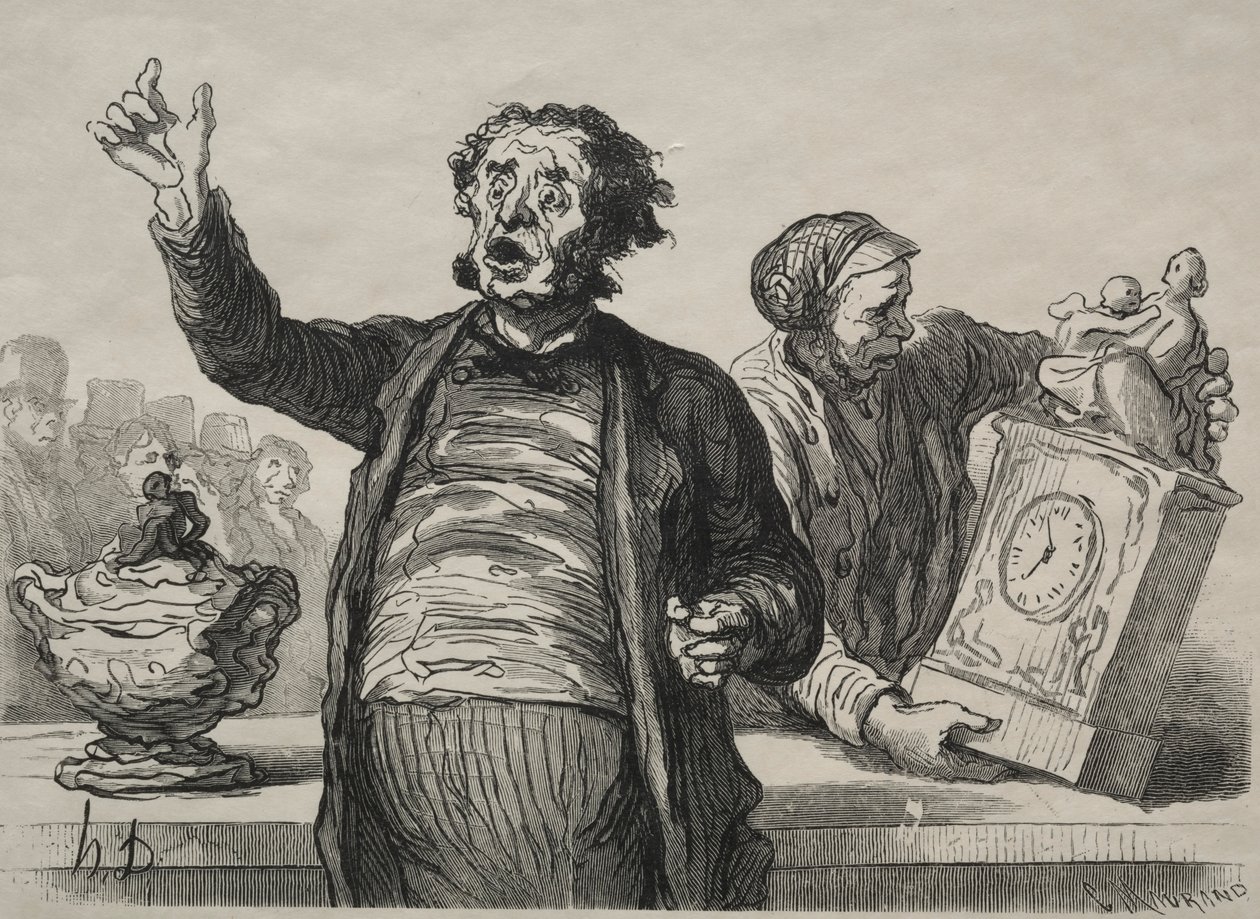 La Sala de Subastas: El Pregonero de Honoré Daumier
