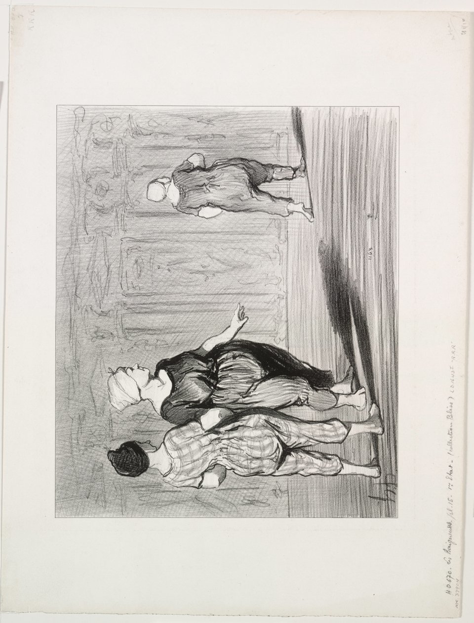 Las bañistas, placa 15: ¡Es ella otra vez, una moda bonita, Madame Coquardeau! de Honoré Daumier